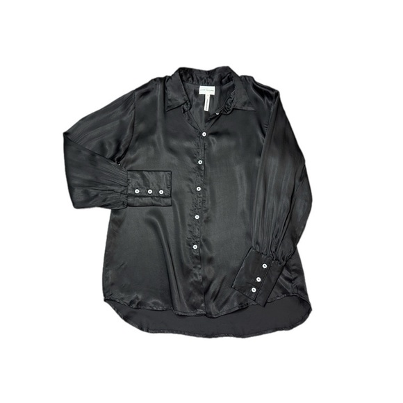 Laude The Label Museo Button Up Satin 100% Cupro Shirt Blouse In Size S - Picture 6 of 11